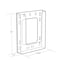 Azar Displays Single Bifold Wall Mount Modular Brochure Holder, PK10 252429 - alternate 2